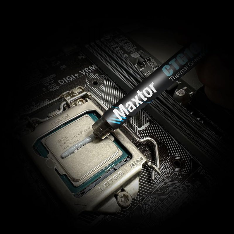 Maxtor CTG10 Thermal Compound Paste Heat Sink for IC/Processor/CPU/GPU/All Coolers, 14.5W/m.k Carbon Based High Performance, Thermal Interface Material (CTG10-4G) - Image 3